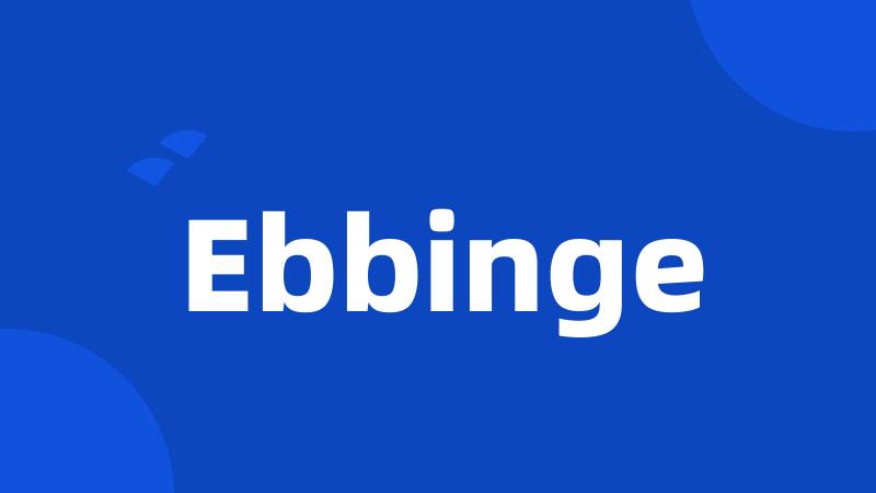 Ebbinge