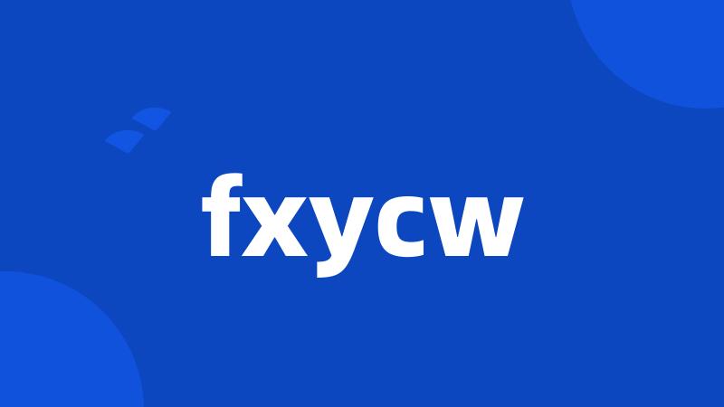 fxycw