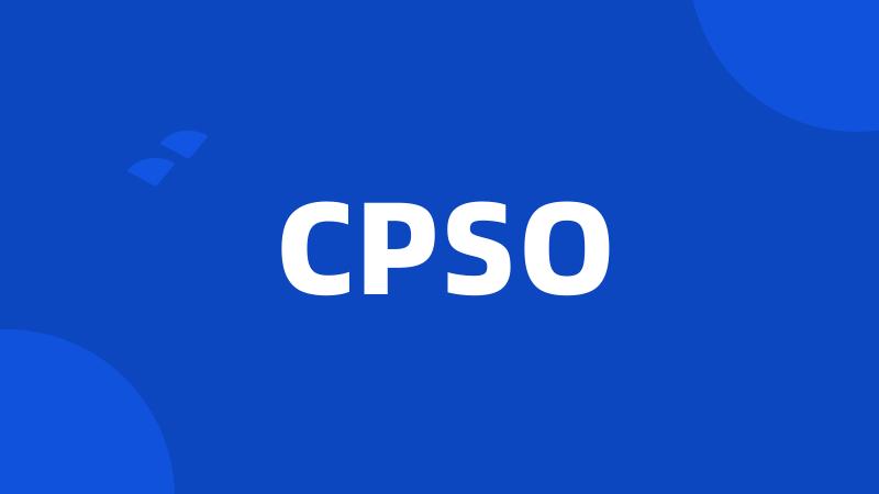 CPSO