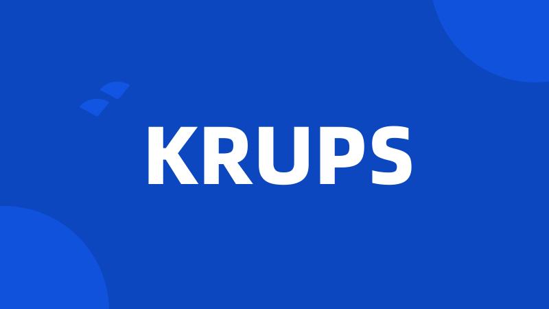 KRUPS