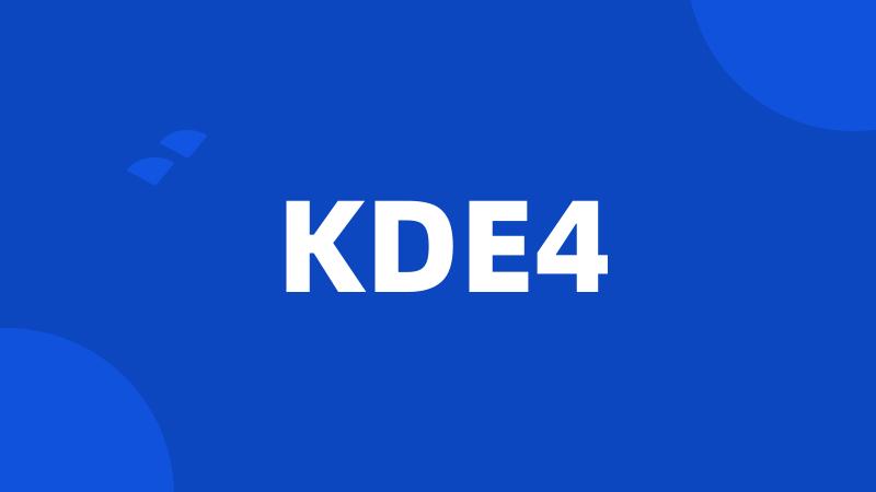 KDE4