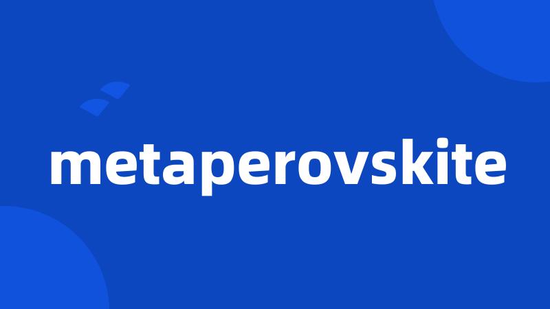 metaperovskite