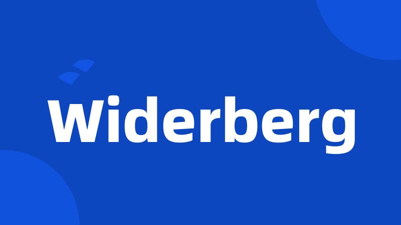 Widerberg