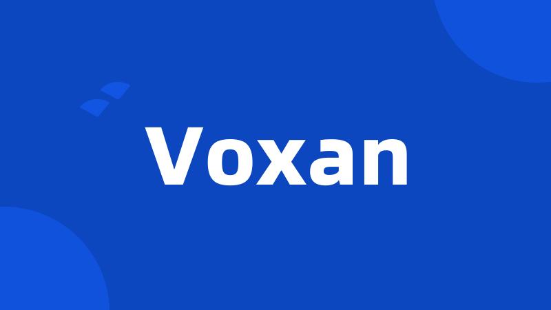 Voxan