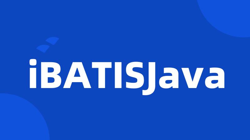 iBATISJava