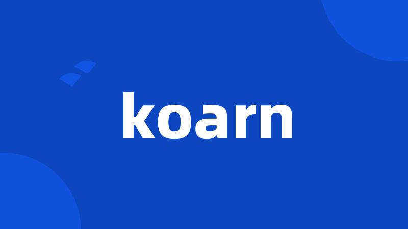 koarn