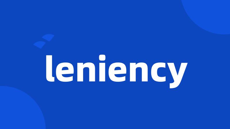 leniency