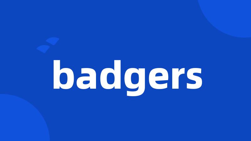 badgers