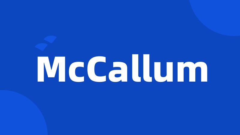 McCallum