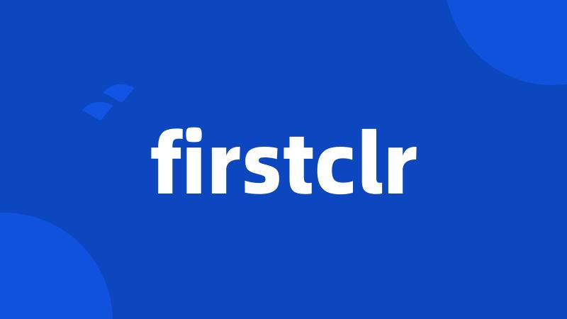 firstclr