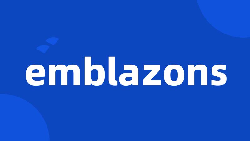 emblazons