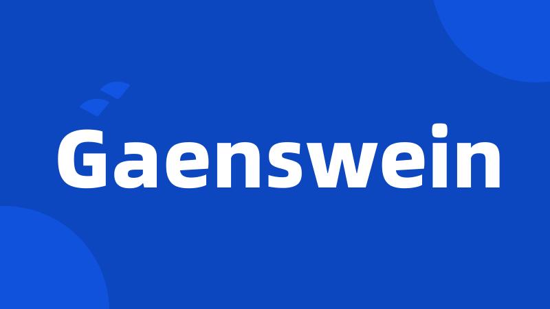 Gaenswein