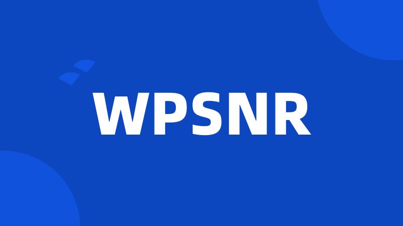 WPSNR