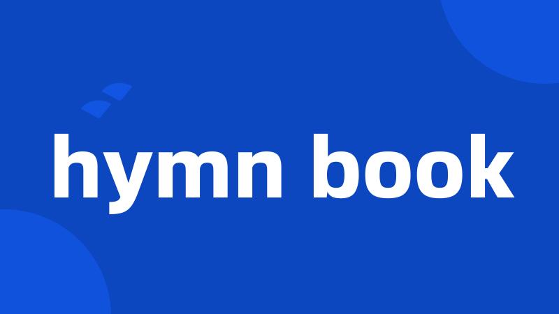 hymn book