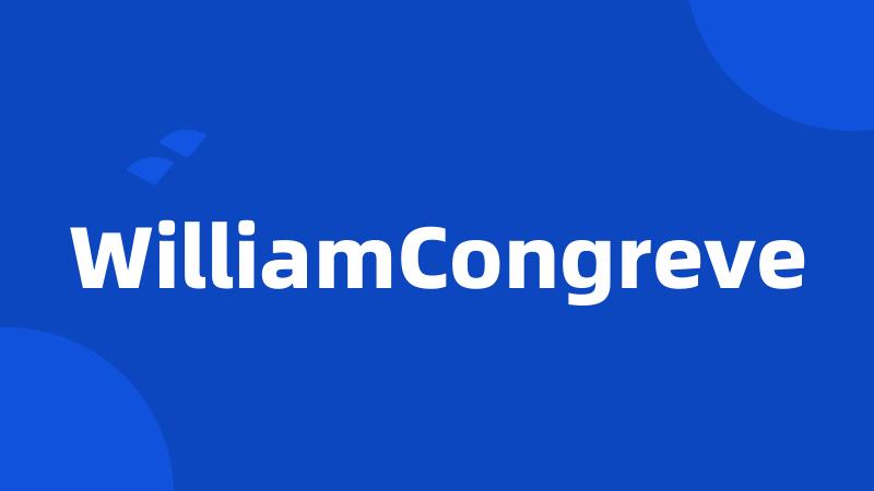 WilliamCongreve