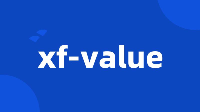 xf-value