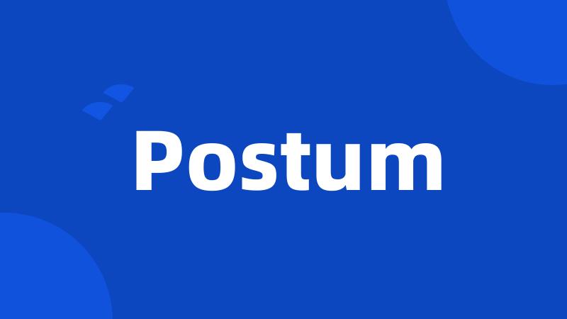 Postum