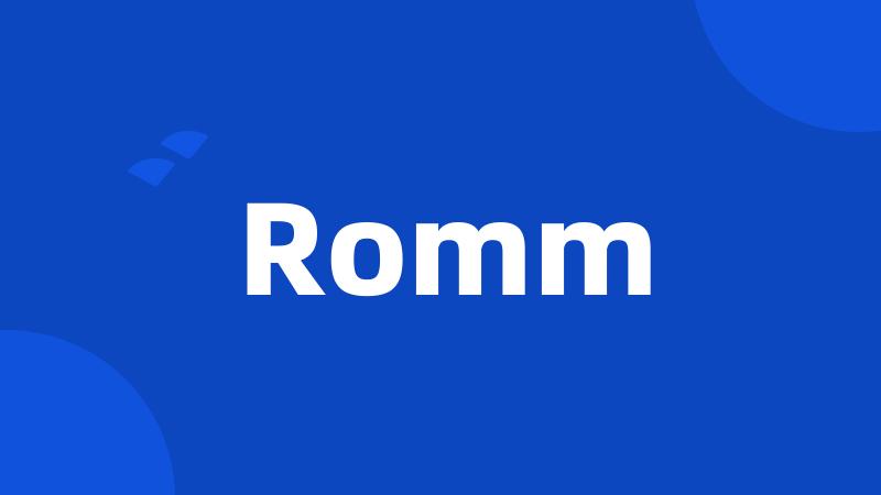 Romm