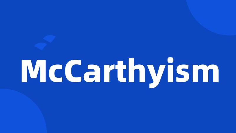 McCarthyism