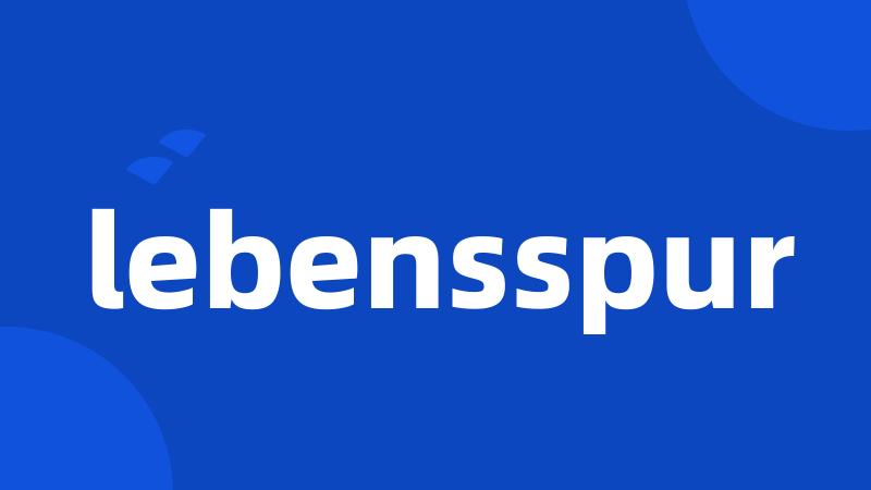 lebensspur