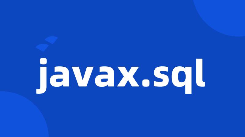 javax.sql