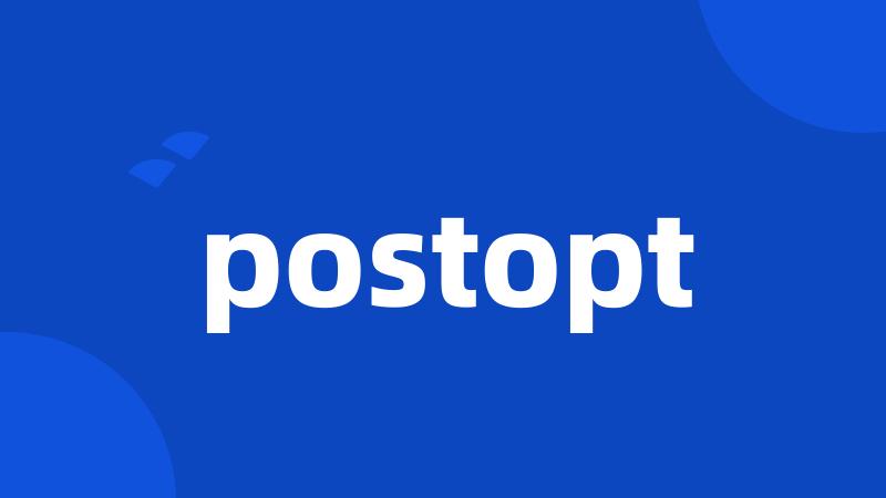 postopt