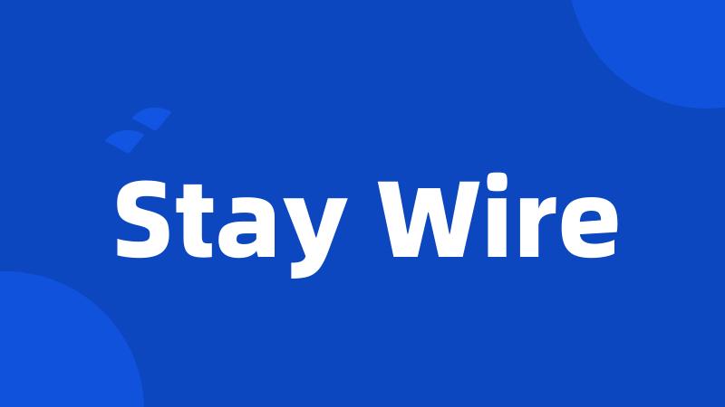 Stay Wire