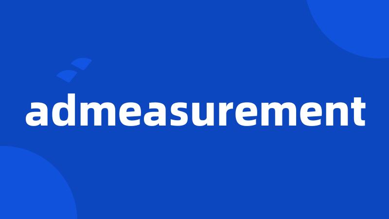 admeasurement