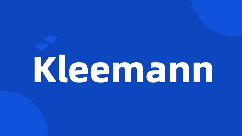 Kleemann