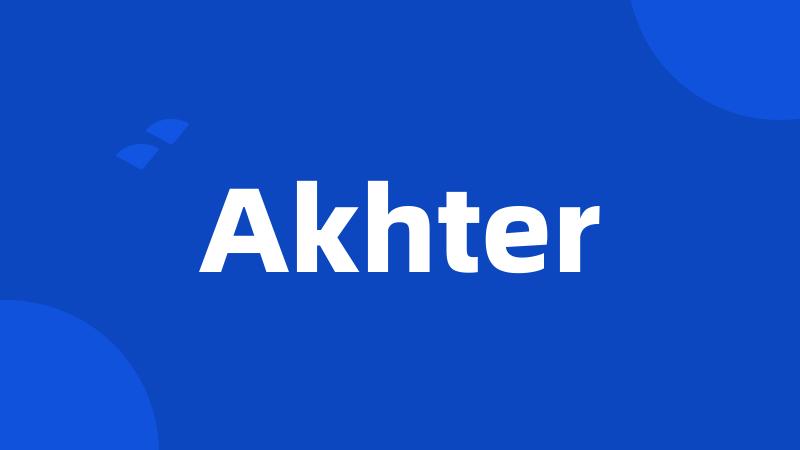 Akhter