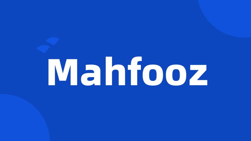 Mahfooz