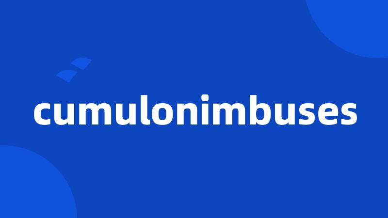 cumulonimbuses