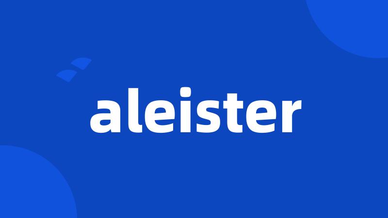 aleister