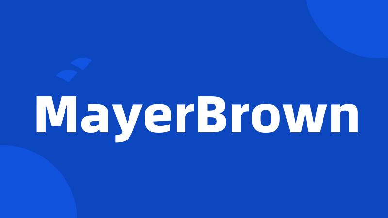 MayerBrown