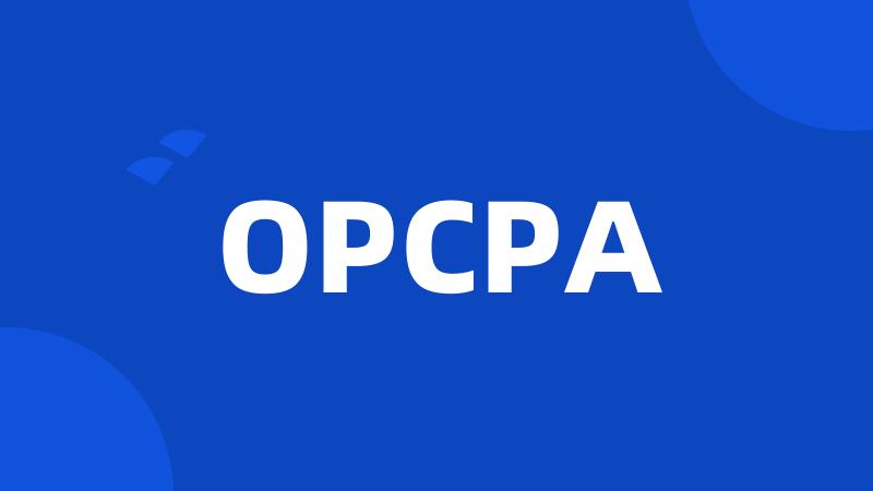 OPCPA