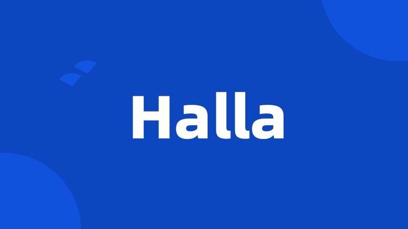 Halla