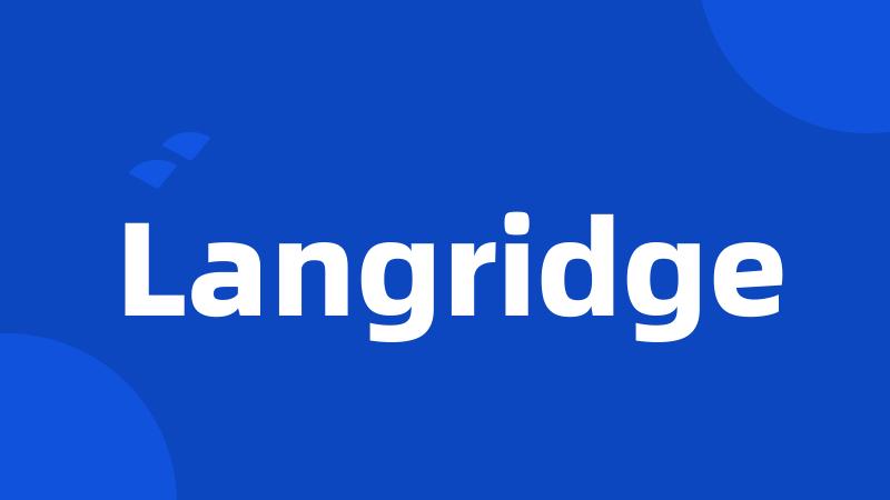 Langridge