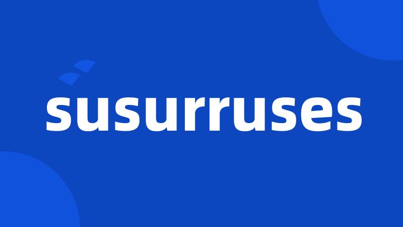 susurruses