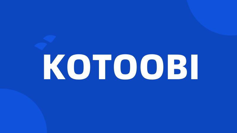 KOTOOBI