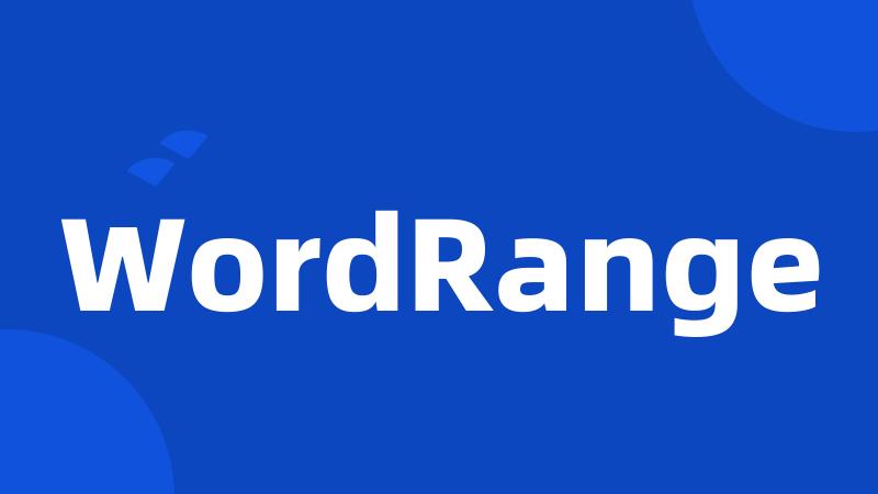 WordRange