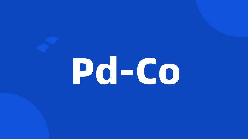 Pd-Co