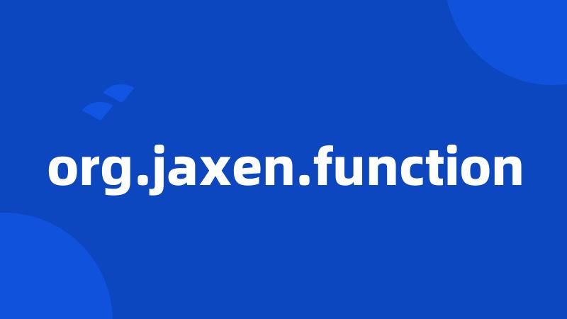 org.jaxen.function