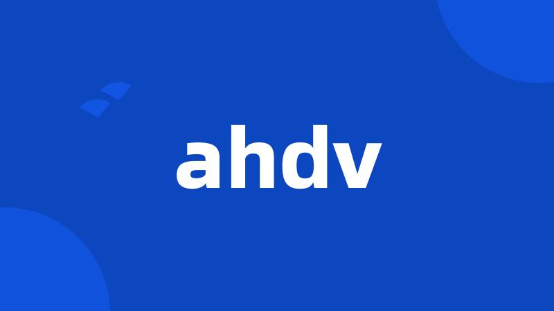 ahdv