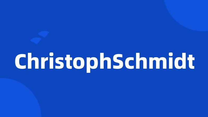 ChristophSchmidt