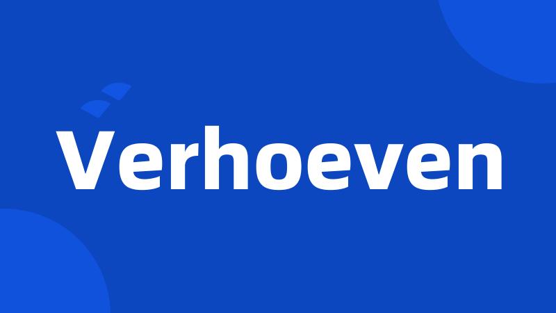 Verhoeven