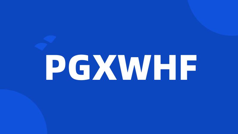 PGXWHF