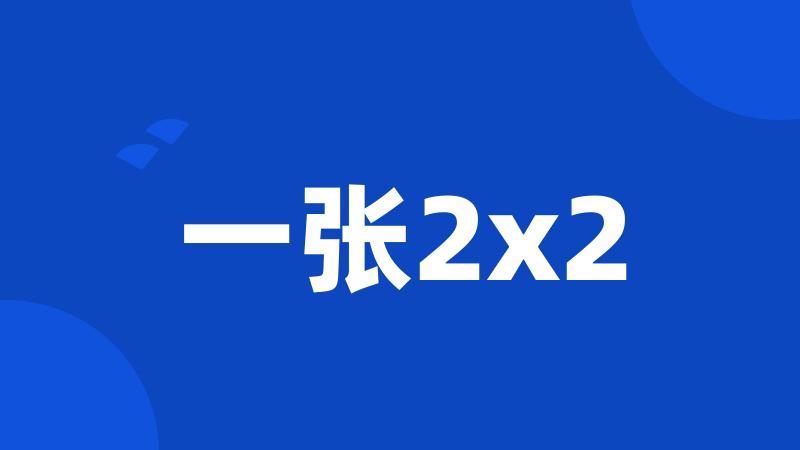 一张2x2