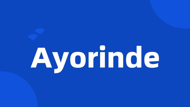 Ayorinde