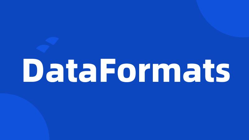 DataFormats