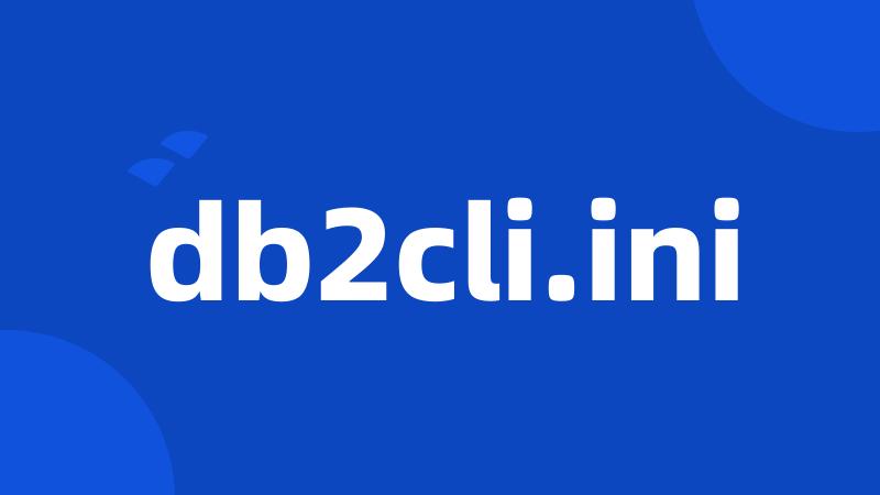 db2cli.ini